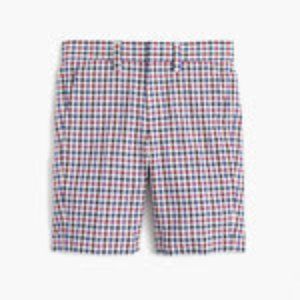 J.Crew  Boys' Ludlow suit short in puckered gingham -SZ 2